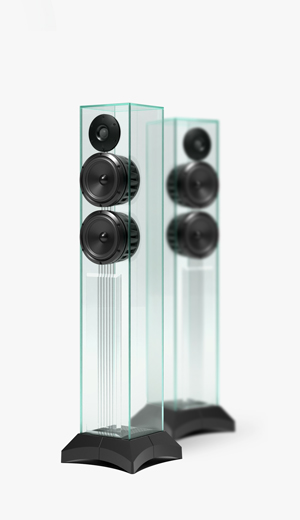 トールボーイ型ガラス製スピーカー WATERFALL VICTORIA - オーディオ機器
